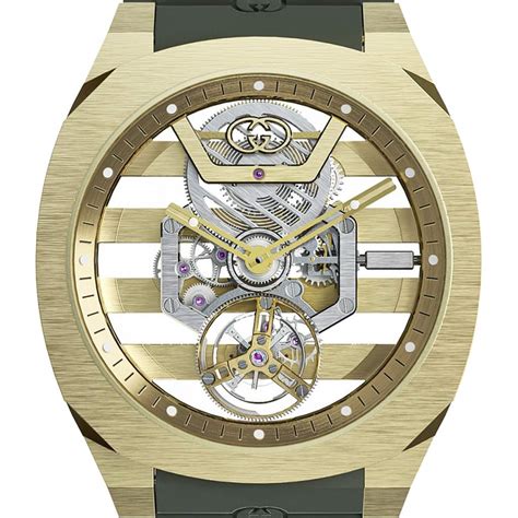 gucci watch movement|gucci 25h skeleton tourbillon.